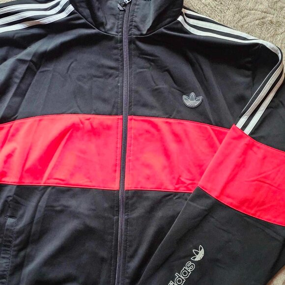 Adidas Men's Essentials 3-Stripes Track Jacket Size L - Picture 3 of 4
